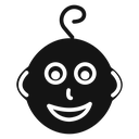 Baby face icon