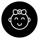 Baby Girl Face icon