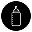 Baby milk bottle icon