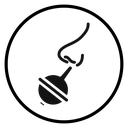 Baby nasal aspirator Black Filled icon