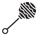 Baby rattle icon