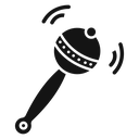 Baby rattle icon