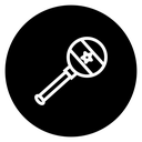 Baby rattle icon
