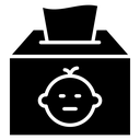 Baby wipe icon