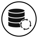 Backup Black Filled icon