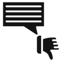 Bad feedback icon