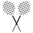 Badminton racquet icon