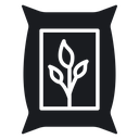 Bag of plant fertilizer icon