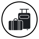 Baggage Suitcase Trolley icon