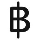 Baht sign 2 icon