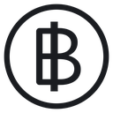 Baht sign 3 icon