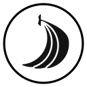 Banana Black Filled icon