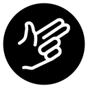 Bang bang gesture icon
