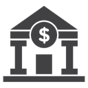 Bank Black Filled icon