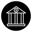 Bank building icon