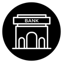 Bank building icon