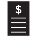 Bank statement icon