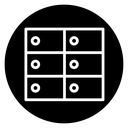 Banking locker icon