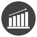 Bar Chart Trend Arrow icon