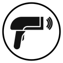 Barcode scanner Black Filled icon