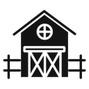 Barn farm icon