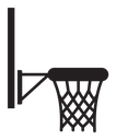 Basketball hoop icon