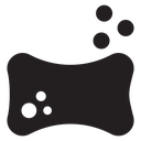 Bath sponge icon