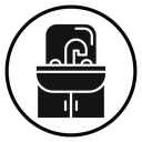 Bathroom sink icon