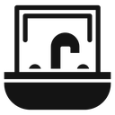 Bathroom sink Black Filled icon