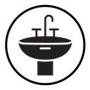 Bathroom sink icon