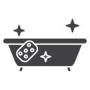 Bathtub cleaning icon