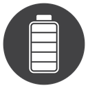 Battery Bars Black Filled icon