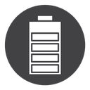 Battery Life Four Bars Black Filled icon