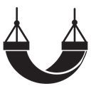 Beach hammock icon