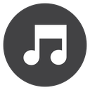 Beamed Eighth Notes Black Filled icon