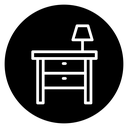 Bedside table icon