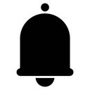Bell Black Filled icon
