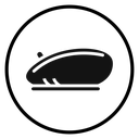 Beret Black Filled icon