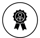 Best employee Black Filled icon