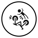 Bicycle Accident Fall icon