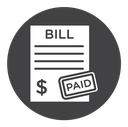 Bill paid icon