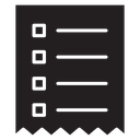 Bills Checklist Receipt icon