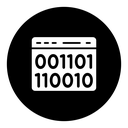 Binary code icon