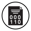 Binary code icon