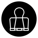 Binder clip icon