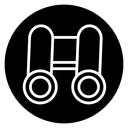 Binoculars Black Filled icon