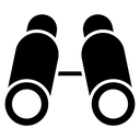Binoculars Black Filled icon