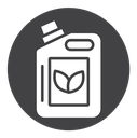 Biofuel canister icon