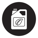 Biofuel canister icon
