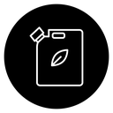 Biofuel canister icon